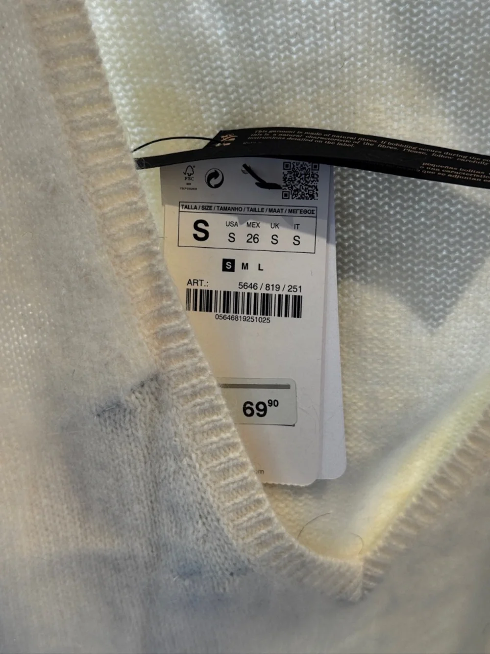 Deep V-Neck or Low Back Knit Long Sweater - Picture 3 of 3